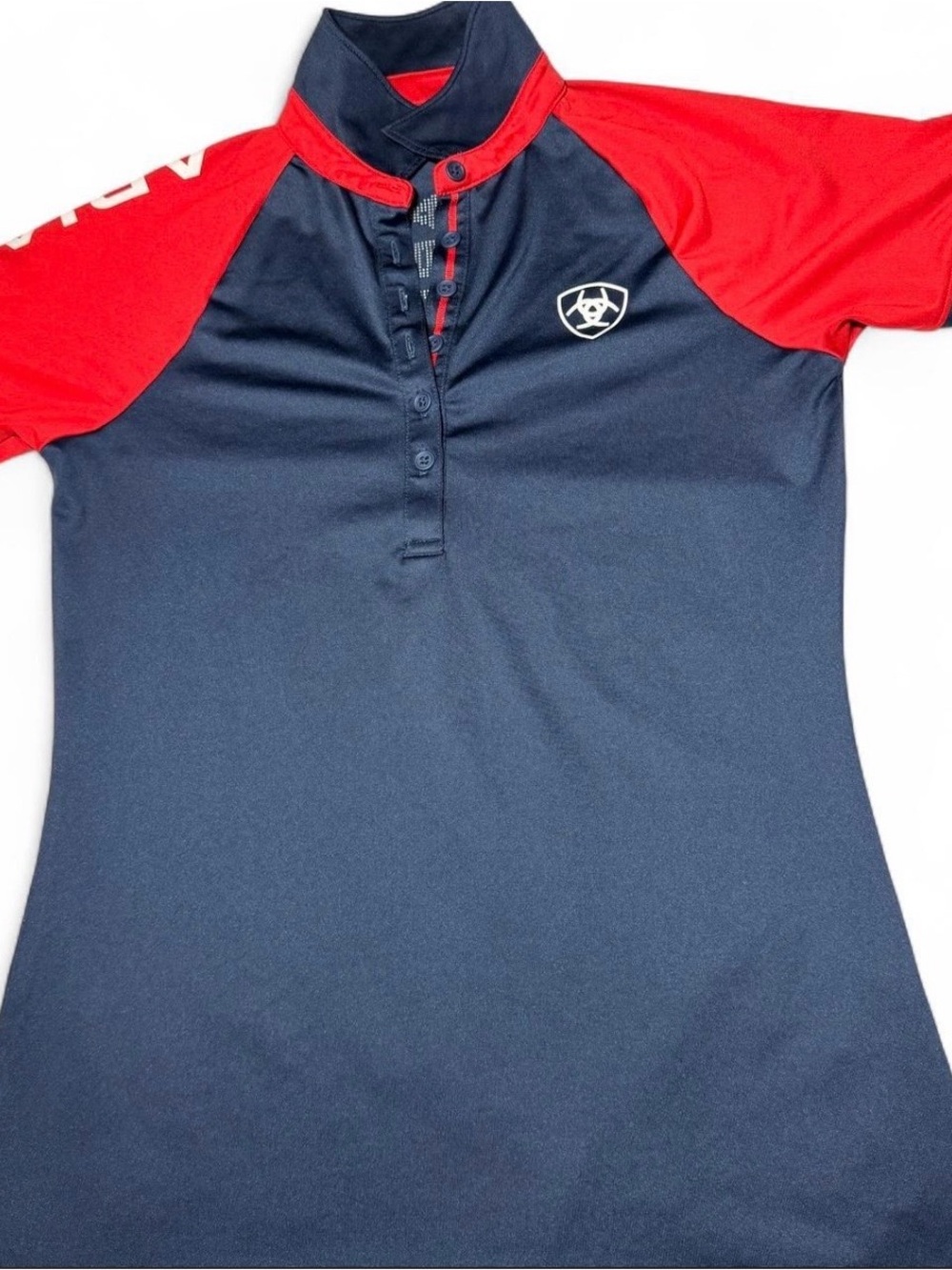 Ariat women Navy & Red Short Sleeve polo shirt